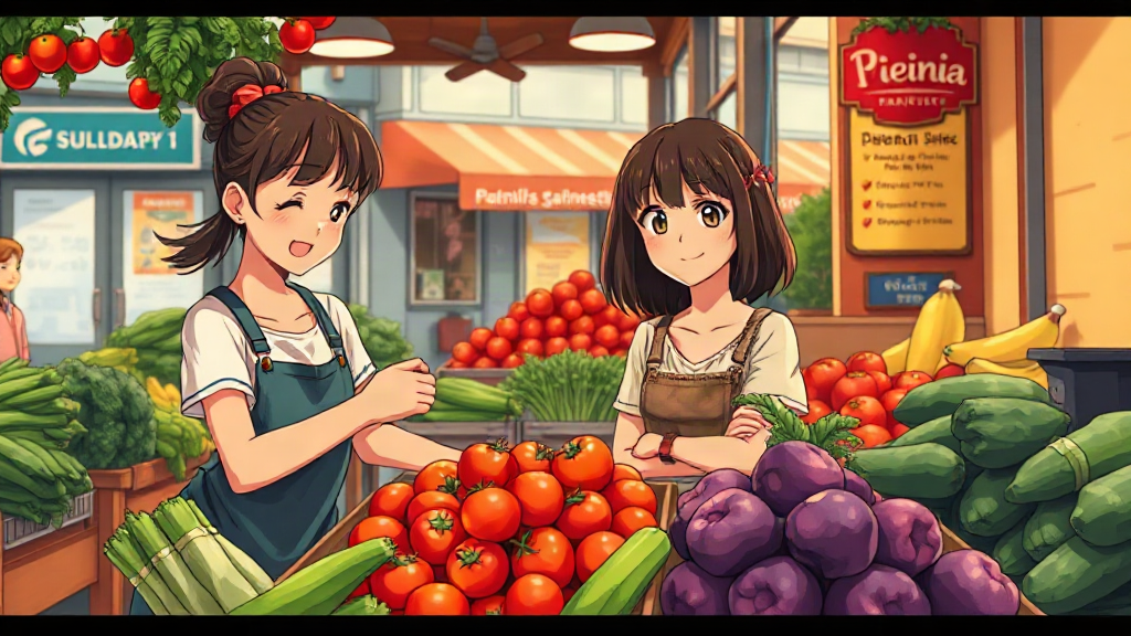 The Cooking Competition at the Market